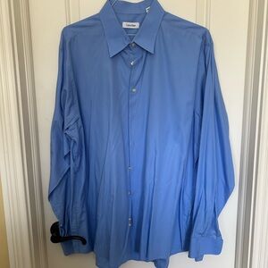 Calvin Klein Men's Classic Blue Dress Shirt